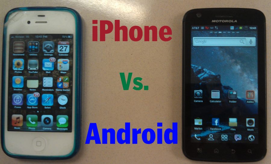 The iPhone and Android phones are very similar in almost every aspect as each boasts different advantages and disadvantages. --Graphic by Robert Lee