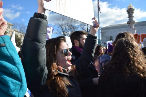 Seniors Protest HB2 Laws That Limit Access to Abortions