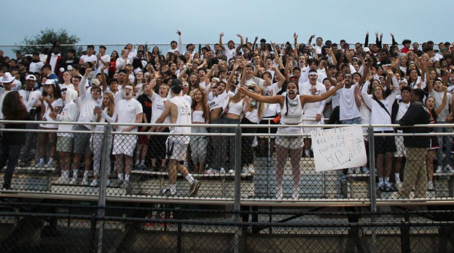 The Inferno hosts a whiteout to celebrate the first home game of the season.