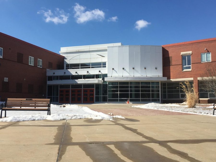 The newly renovated entrance to RHS provides not only an appealing visual for visitors, but a logical process for signing in.